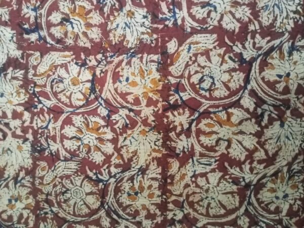 Original Vegetable Dyed Kalamkari Fabric from Andhrapradesh