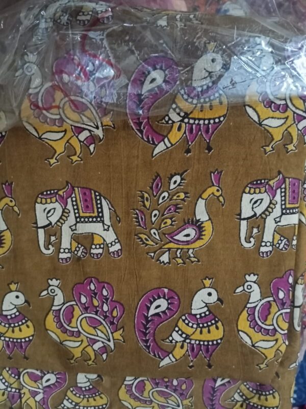 Original Vegetable Dyed Kalamkari Fabric from Andhrapradesh