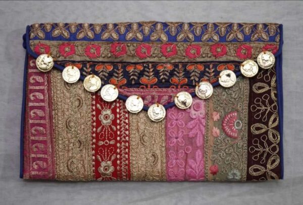 Handmade  Pochette from Kachh, Gujarat Size = 12" x 9"