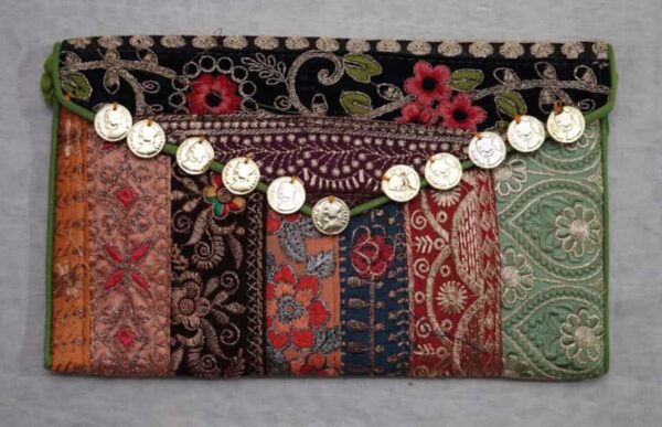 Handmade  Pochette from Kachh, Gujarat Size = 12" x 9"