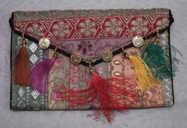 Handmade  Pochette from Kachh, Gujarat Size = 12" x 9"