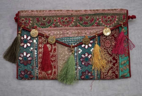 Handmade  Pochette from Kachh, Gujarat Size = 12" x 9"