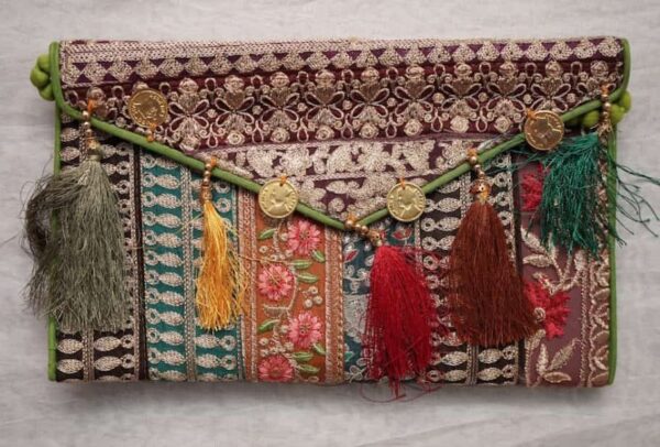 Handmade  Pochette from Kachh, Gujarat Size = 12" x 9"