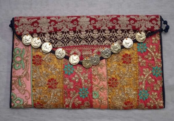 Handmade  Pochette from Kachh, Gujarat Size = 12" x 9"