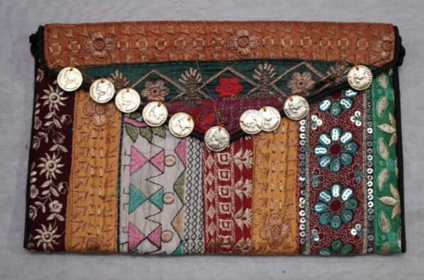 Handmade  Pochette from Kachh, Gujarat Size = 12" x 9"