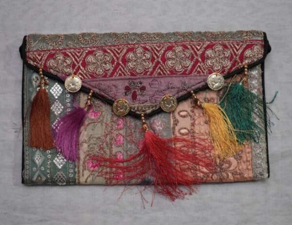 Handmade  Pochette from Kachh, Gujarat Size = 12" x 9"