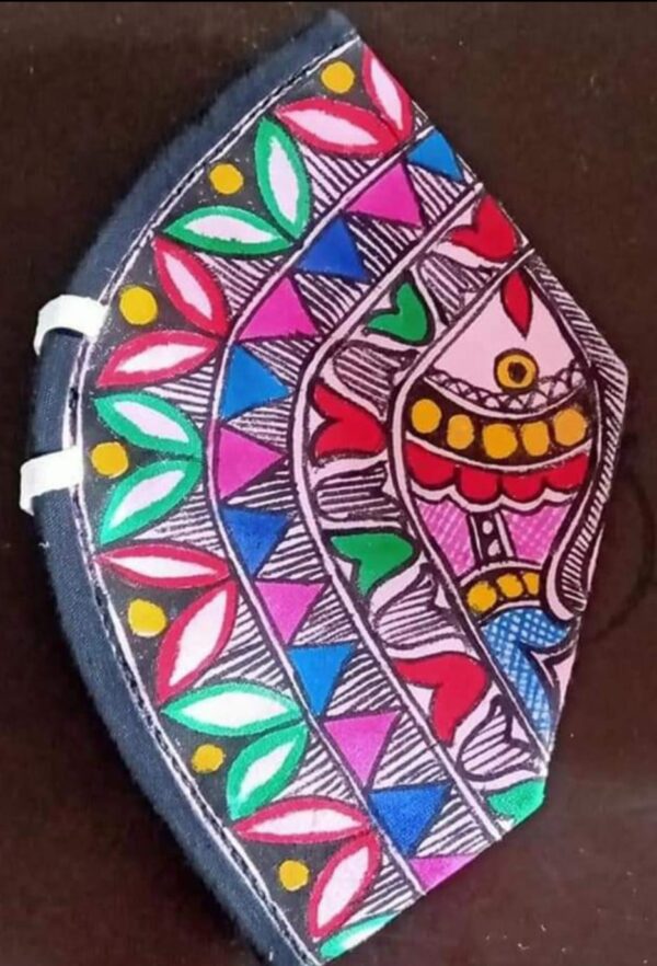 Vaidehi Painted Three Layer Mask